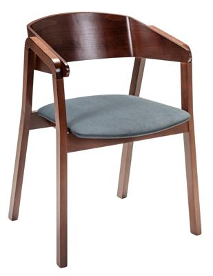 Кресло R-Home Кресло Dalia Grey/Темный орех арт. 400012321h_diaggrey_nut