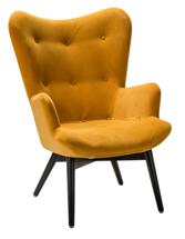 Кресло R-Home Кресло Хайбэк желтый/венге арт. 4101060120h_Sun_венге