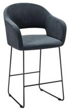 Кресло R-Home Кресло полубар Oscar Diag grey/Линк арт. 410118145h_Diaggrey_черн_ПБ
