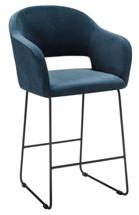 Кресло R-Home Кресло полубар Oscar Diag blue/Линк арт. 410118165h_Diagblue_черн_ПБ
