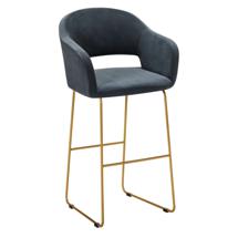 Кресло R-Home Кресло Бар. Oscar Diag grey/Линк золото арт. 410218141h_Diag grey_золото_БАР