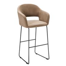 Кресло R-Home Кресло Бар. Oscar Diag beige/Линк арт. 410218150h_Diag beige_черн_БАР