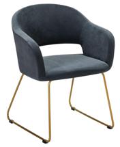 Кресло R-Home Кресло Oscar Diag grey/Линк золото арт. 410118144h_Diag grey