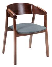 Кресло R-Home Кресло Dalia Grey/Темный орех арт. 400012321h_diaggrey_nut