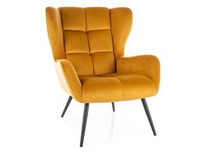 Кресло Signal Кресло Signal LOUIS Velvet 68 (карри/черный) арт. LOUISVCCU