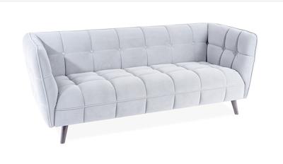 Кресло Signal Диван Signal CASTELLO 3 VELVET (светло-серый/венге) арт. CASTELLO3V03