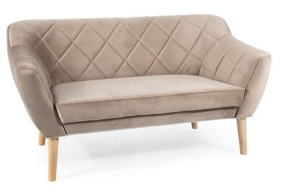 Кресло Signal Диван Signal KARO 2 VELVET (темно-бежевый/бук) арт. KARO2V40BU