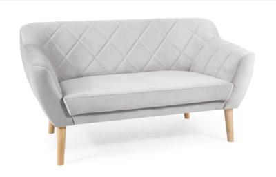 Кресло Signal Диван Signal KARO 2 VELVET (светло-серый/бук) арт. KARO2V03BU