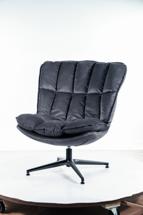 Кресло Signal Кресло SIGNAL VESTA Velvet (серый/черный) арт. VESTAVCSZ
