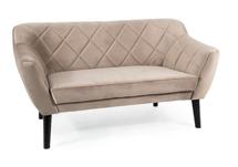 Кресло Signal Диван Signal KARO 2 VELVET (темно-бежевый/венге) арт. KARO2V40W