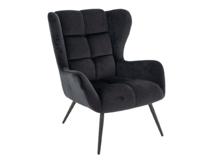 Кресло Signal Кресло Signal LOUIS Velvet 19 (черный/черный) арт. LOUISVCC