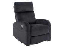 Кресло Signal Кресло Signal OLIMP Velvet Bluvel 19 раскладное (черный) арт. OLIMPVC