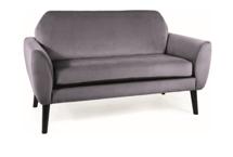 Кресло Signal Диван Signal MENA VELVET (серый/венге) арт. MENAVSZW