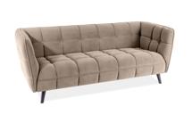 Кресло Signal Диван Signal CASTELLO 3 VELVET (темно-бежевый/венге) арт. CASTELLO3V40