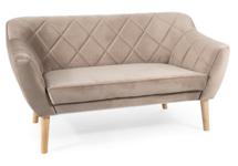 Кресло Signal Диван Signal KARO 2 VELVET (темно-бежевый/бук) арт. KARO2V40BU