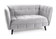 Кресло Signal Диван Signal CASTELLO 2 VELVET (светло-серый/венге) арт. CASTELLO2V03