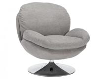 Кресло Signal Кресло SIGNAL BRIGITTE Brego 07 серый/хром арт. BRIGITTEBRSZ07