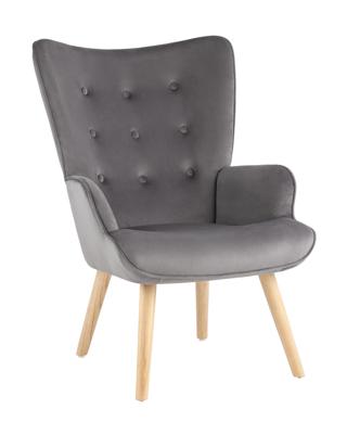 Кресло Stool Group Кресло Хью велюр серый арт. УТ000037081