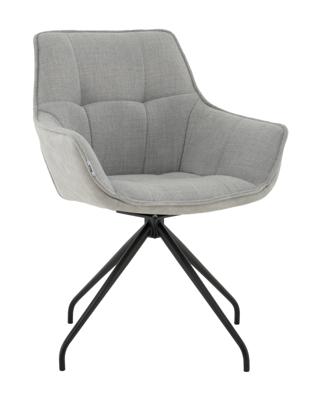 Кресло Stool Group Кресло вращающееся Кимберли рогожка/замша серый арт. УТ000041750