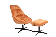Кресло Stool Group Кресло Оррелл терракотовый с оттоманкой арт. УТ000040110