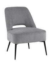 Кресло Stool Group Кресло лаунж Бостон велюр рельефный светло-серый арт. УТ000039985