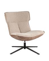 Кресло Stool Group Кресло лаунж Sway бежевый с коричневым арт. УТ000041732