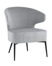 Кресло Stool Group Кресло лаунж Royal Stripes велюр серый арт. УТ000036776