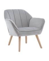 Кресло Stool Group Кресло Руди серебристый арт. УТ000040115