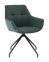 Кресло Stool Group Кресло вращающееся Кимберли рогожка/замша зеленый арт. УТ000041752