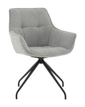 Кресло Stool Group Кресло вращающееся Кимберли рогожка/замша серый арт. УТ000041750