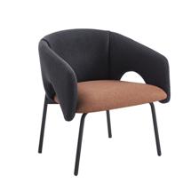 Кресло Stool Group Кресло лаунж Afrida рогожка тёмно-синий терракот арт. УТ000042093