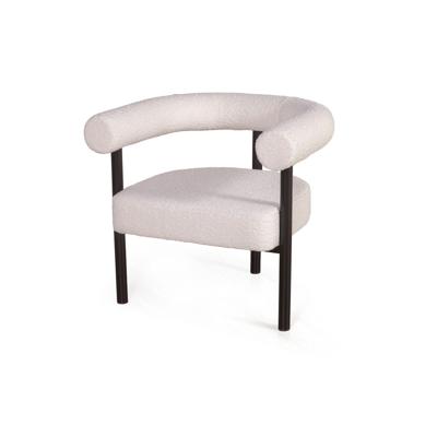 Кресло Top concept Кресло Biggi, букле Turin ivory / опоры черные арт. 23470