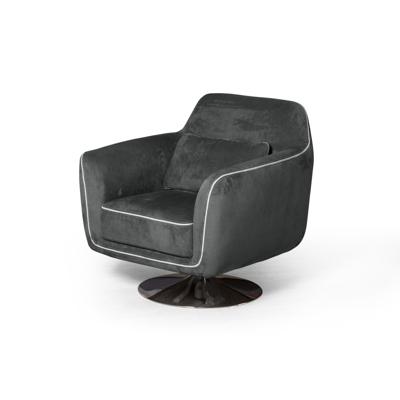 Кресло Top concept Кресло Марко, искусственная замша Breeze gray арт. 11938