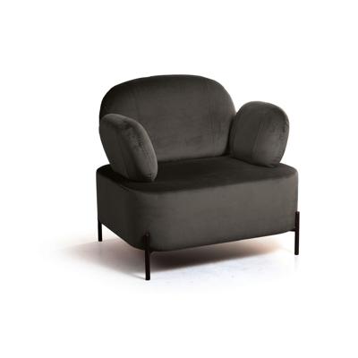 Кресло Top concept Кресло Денди, бархат matte 80 серый арт. 81208