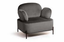 Кресло Top concept Кресло Dandy, бархат антрацит 14 арт. 18465