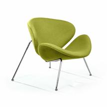Кресло Top concept Лаунж кресло Slice, шерсть зелёный арт. 2000000000855