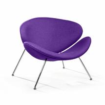 Кресло Top concept Лаунж кресло Slice, шерсть фиолетовый арт. 2000000000831