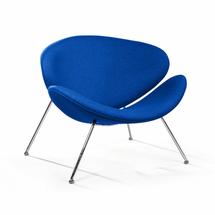 Кресло Top concept Лаунж кресло Slice, шерсть синий арт. 2000000000848