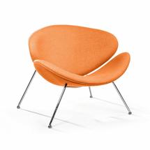 Кресло Top concept Лаунж кресло Slice, шерсть оранжевый арт. 2000000000879