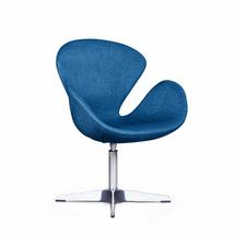 Кресло Top concept Лаунж кресло Swan, рогожка синий арт. 2000000000916