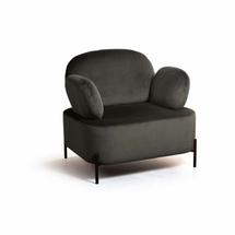 Кресло Top concept Кресло Dandy, бархат matte 80 серый арт. 18773