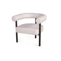 Кресло Top concept Кресло Biggi, букле Turin ivory / опоры черные арт. 23470