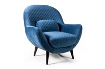 Кресло Top concept Кресло Гамбург велюр синий арт. 10482