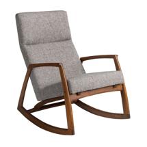 Кресло-качалка Angel Cerda Кресло-качалка 5106/WD972 из серой ткани арт. 173076