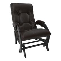 Кресло-качалка ЭкоДизайн Кресло-глайдер 68, обивка Dundi 108, каркас венге арт. ZN-160903