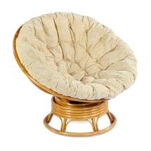 Кресло-качалка ЭкоДизайн Кресло механическое PAPASAN, 23/01В К (подушка рогожка) арт. ZN-161057