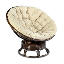 Кресло-качалка ЭкоДизайн Кресло механическое PAPASAN, 23/01В Б (подушка рогожка) арт. ZN-161058