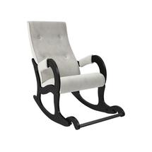 Кресло-качалка ЭкоДизайн Кресло-качалка с подножкой 707, обивка Verona Light Grey, каркас венге арт. ZN-160901
