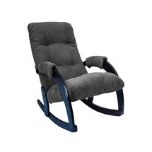 Кресло-качалка ЭкоДизайн Кресло-качалка 67, обивка Verona Antrazite Grey, каркас венге арт. ZN-160902