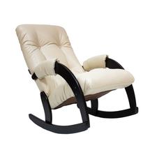 Кресло-качалка ЭкоДизайн Кресло-качалка 67, обивка Polaris Beige, каркас венге арт. ZN-160904
